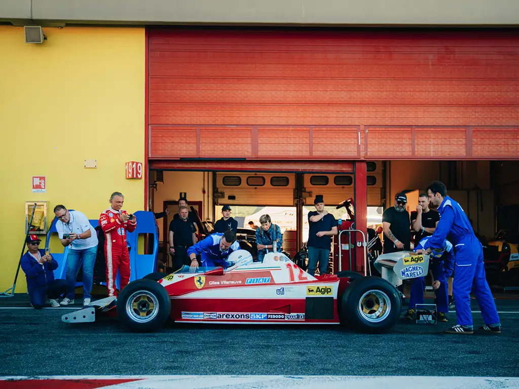 UFI riporta in pista la Ferrari di Villeneuve con René Arnoux al volante